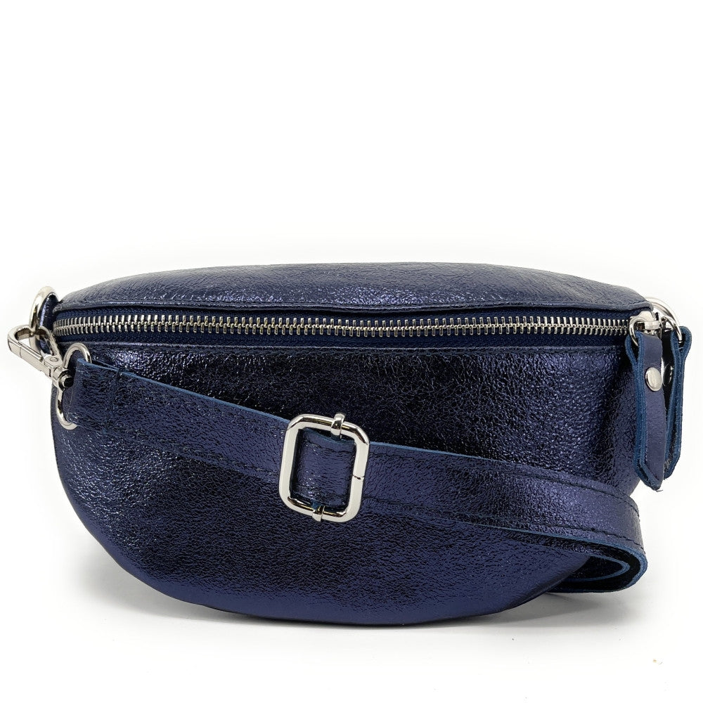 Sac banane en cuir irisé LOU Nuit étoilée