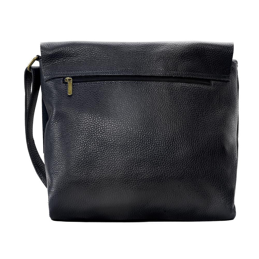 Sac bandoulière en cuir grainé COQUETTE Noir