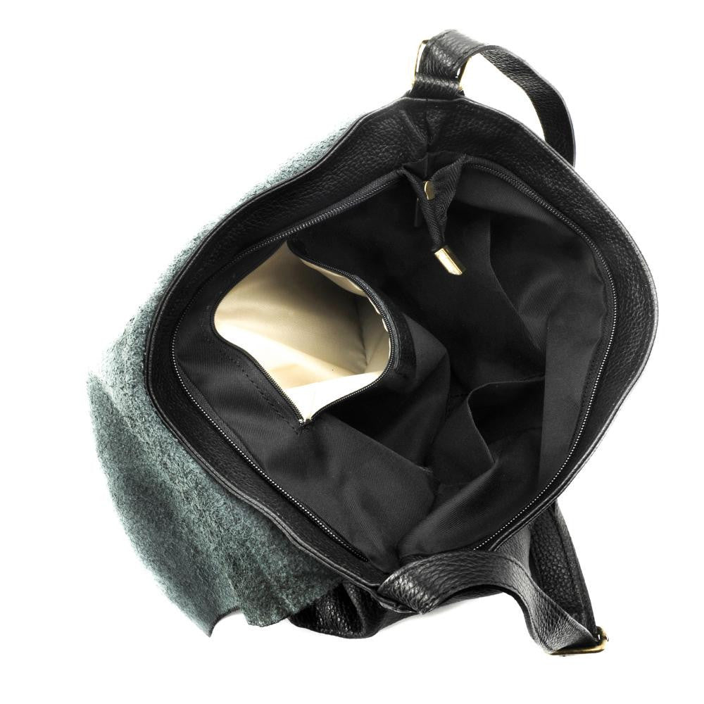 Sac bandoulière en cuir grainé COQUETTE Noir