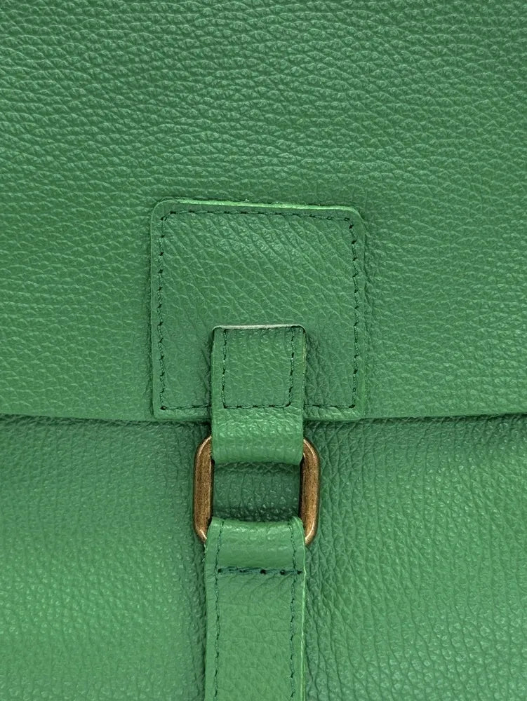 Sac bandoulière en cuir grainé COQUETTE Vert anglais