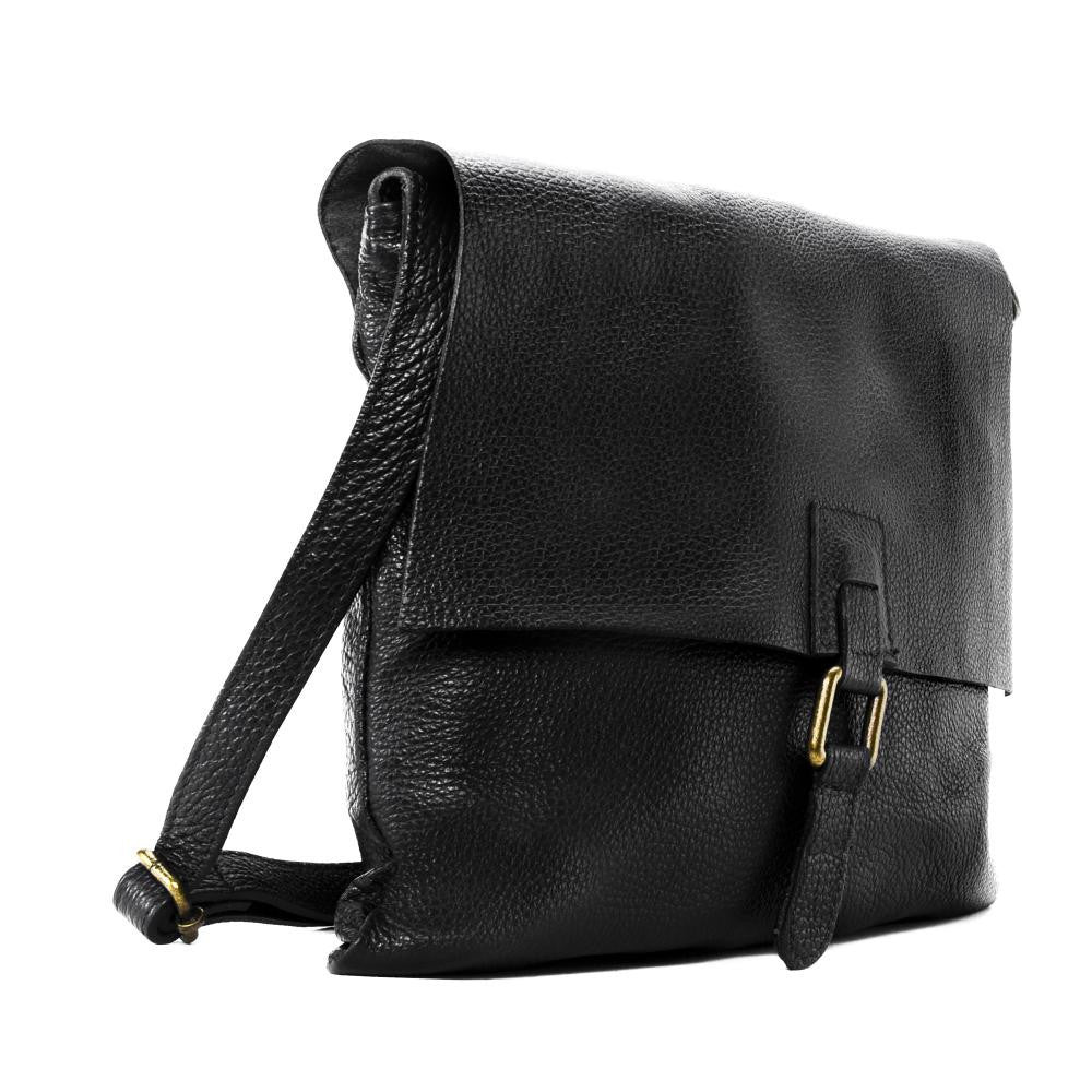 Sac bandoulière en cuir grainé COQUETTE Noir
