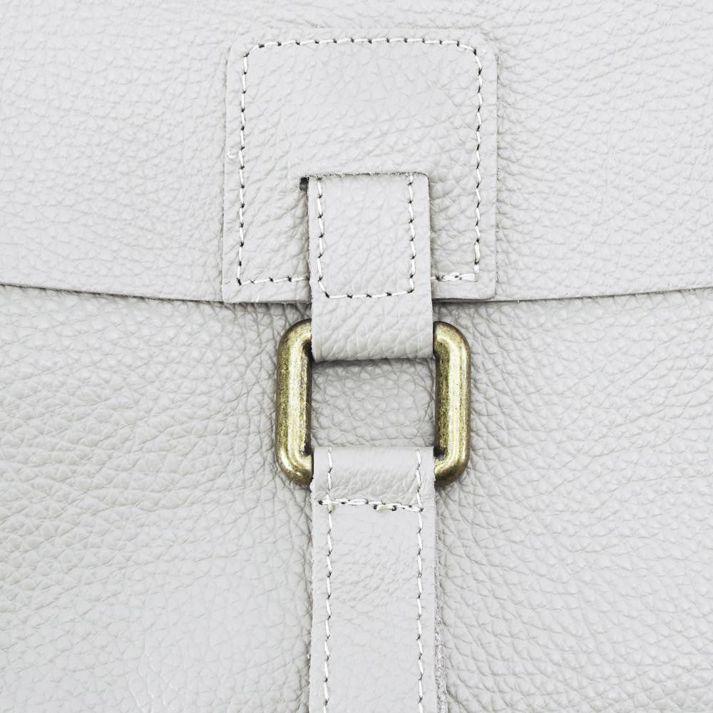 Sac bandoulière en cuir grainé COQUETTE Blanc