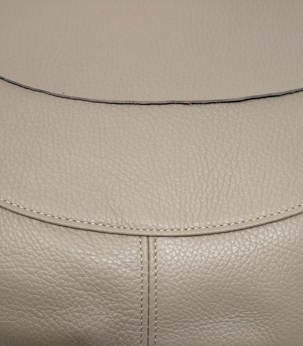 Sac besace à bandoulière en cuir grainé BIG CITIZEN Rose nude