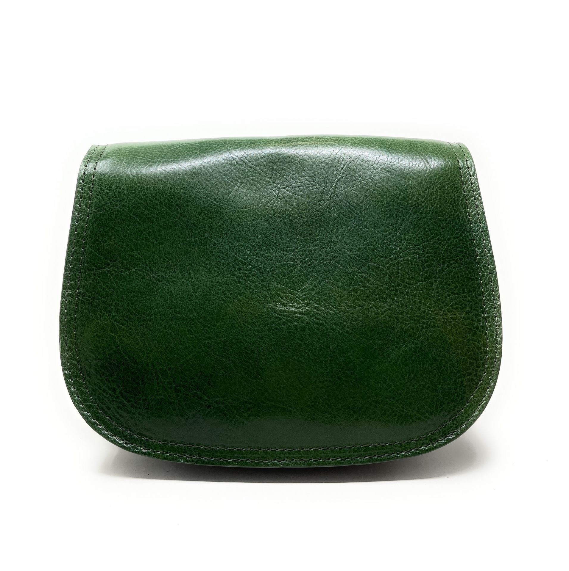 Sac bandoulière en cuir lisse SPENCER Kaki