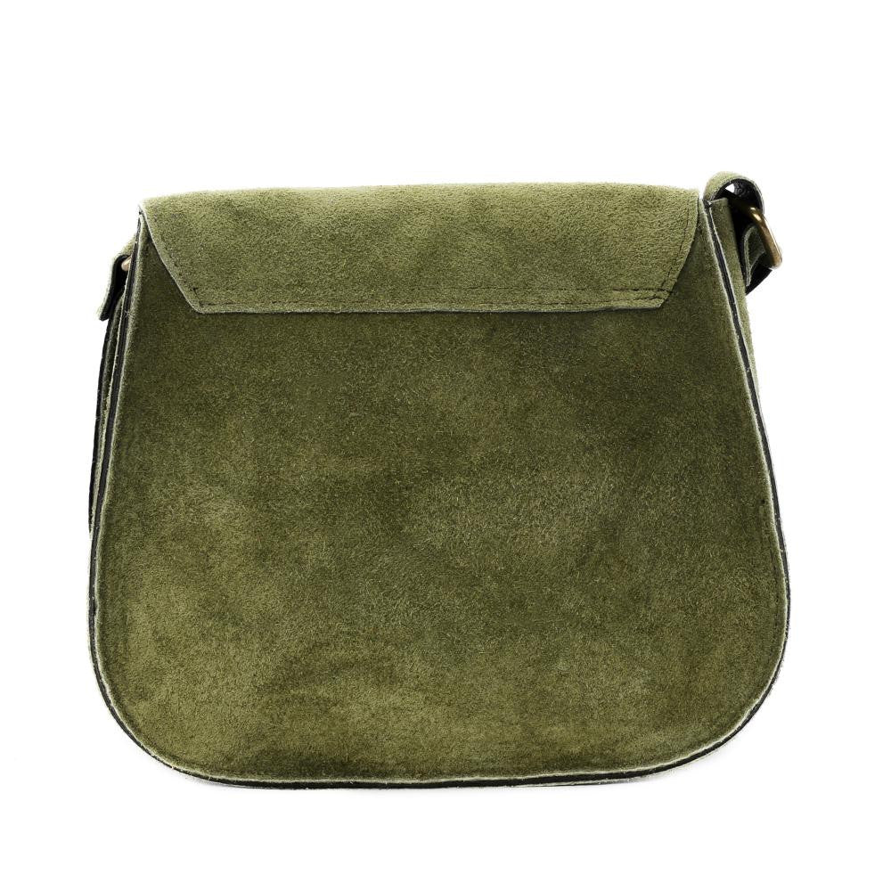 Sac bandoulière en croûte de cuir PACHUCA Kaki