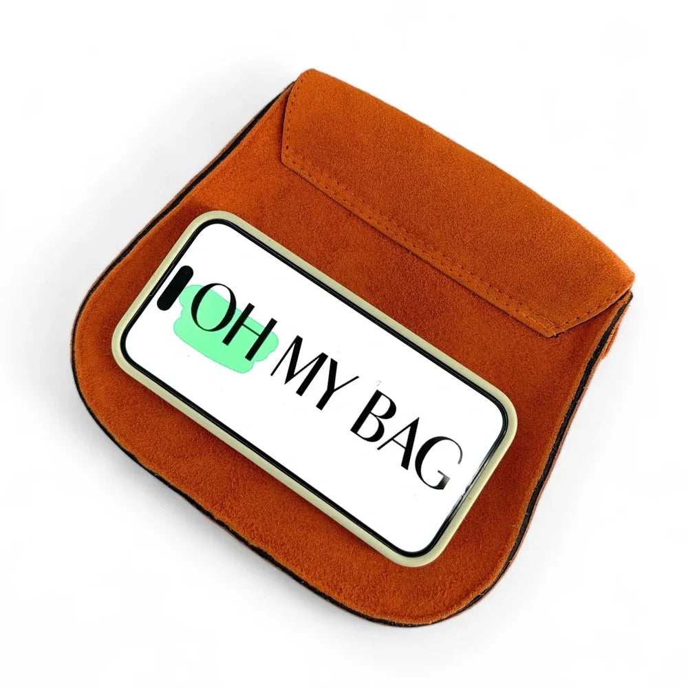 Sac bandoulière en croûte de cuir PACHUCA Orange