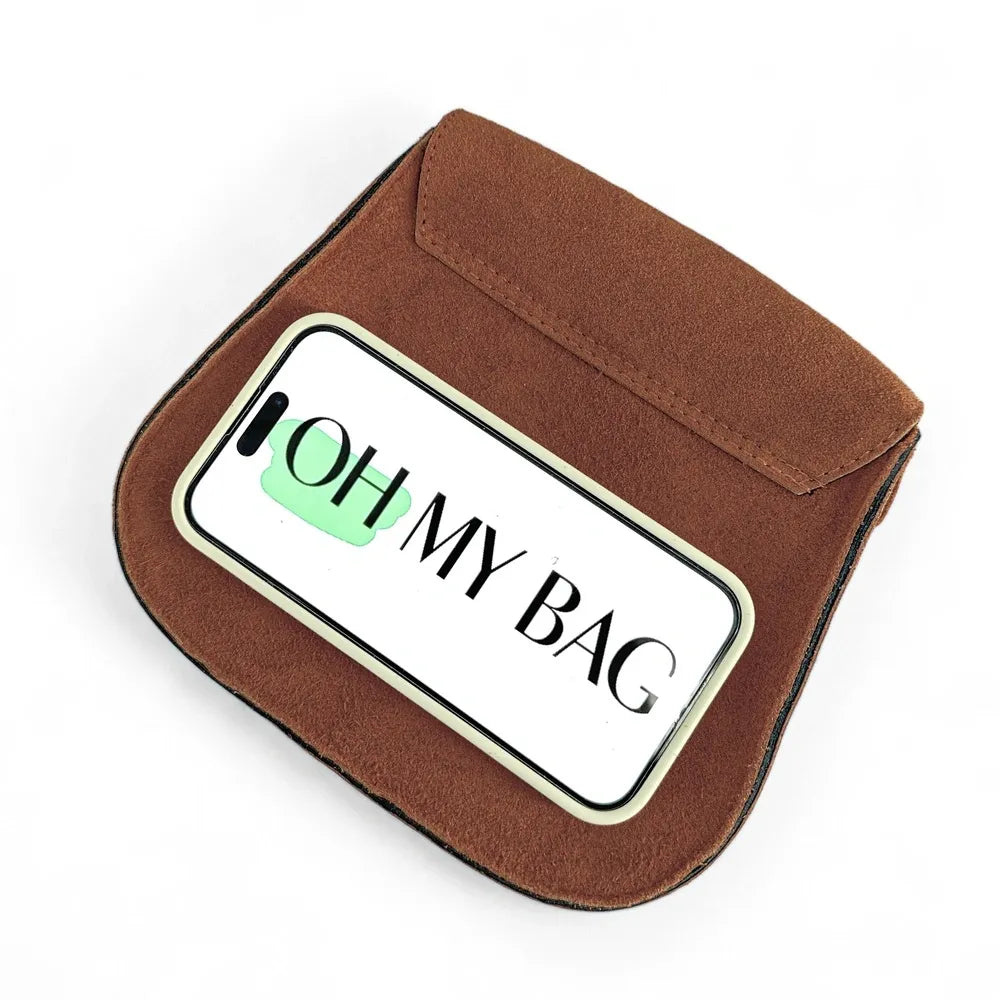Sac bandoulière en croûte de cuir PACHUCA Rouge brique