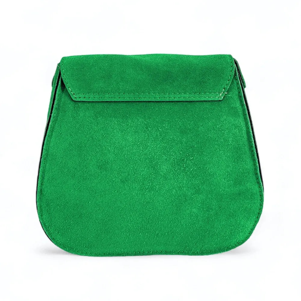 Sac bandoulière en croûte de cuir PACHUCA Vert anglais
