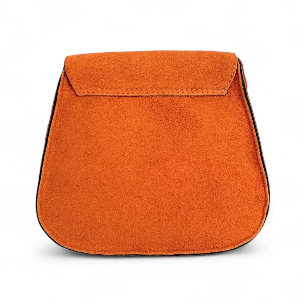 Sac bandoulière en croûte de cuir PACHUCA Orange