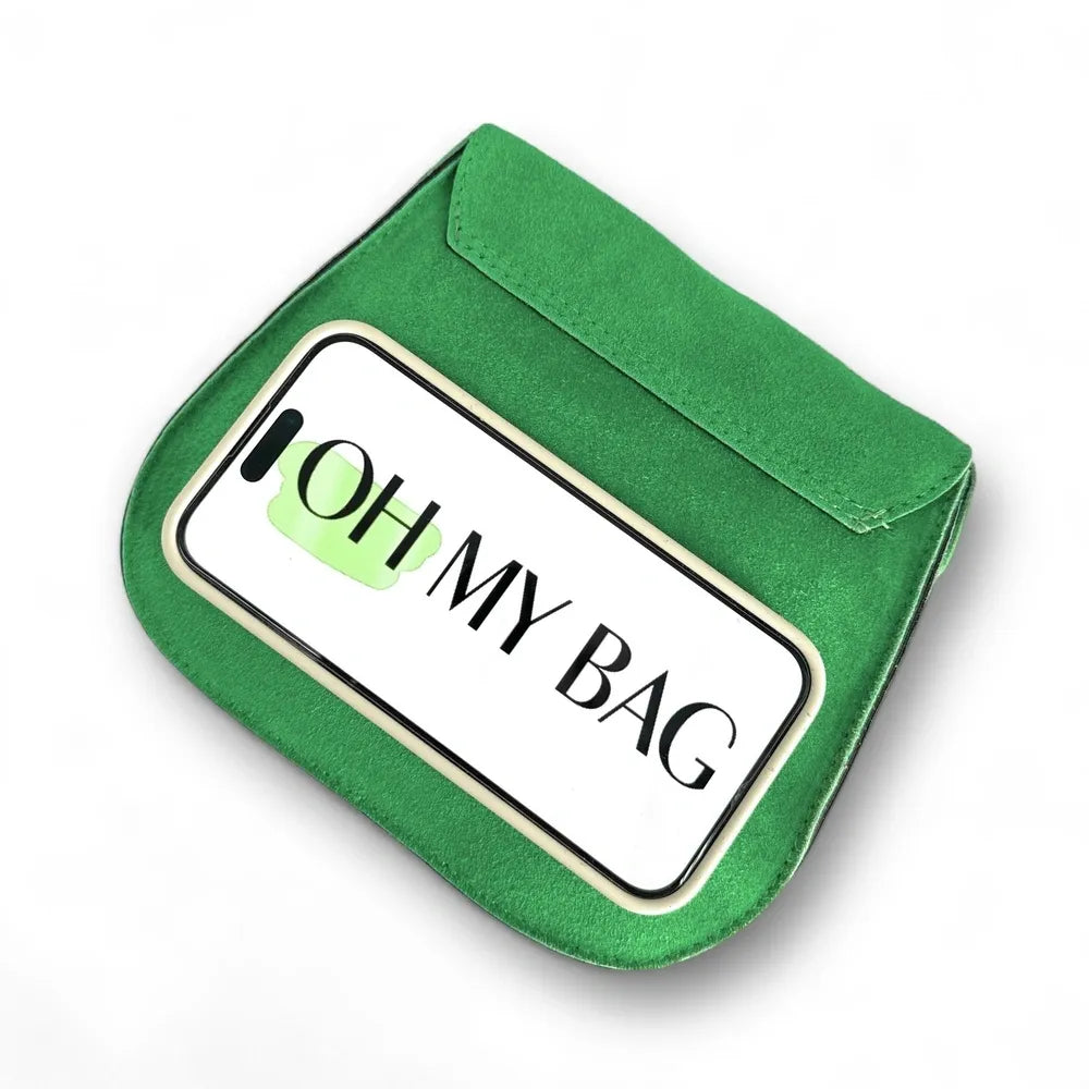 Sac bandoulière en croûte de cuir PACHUCA Vert anglais