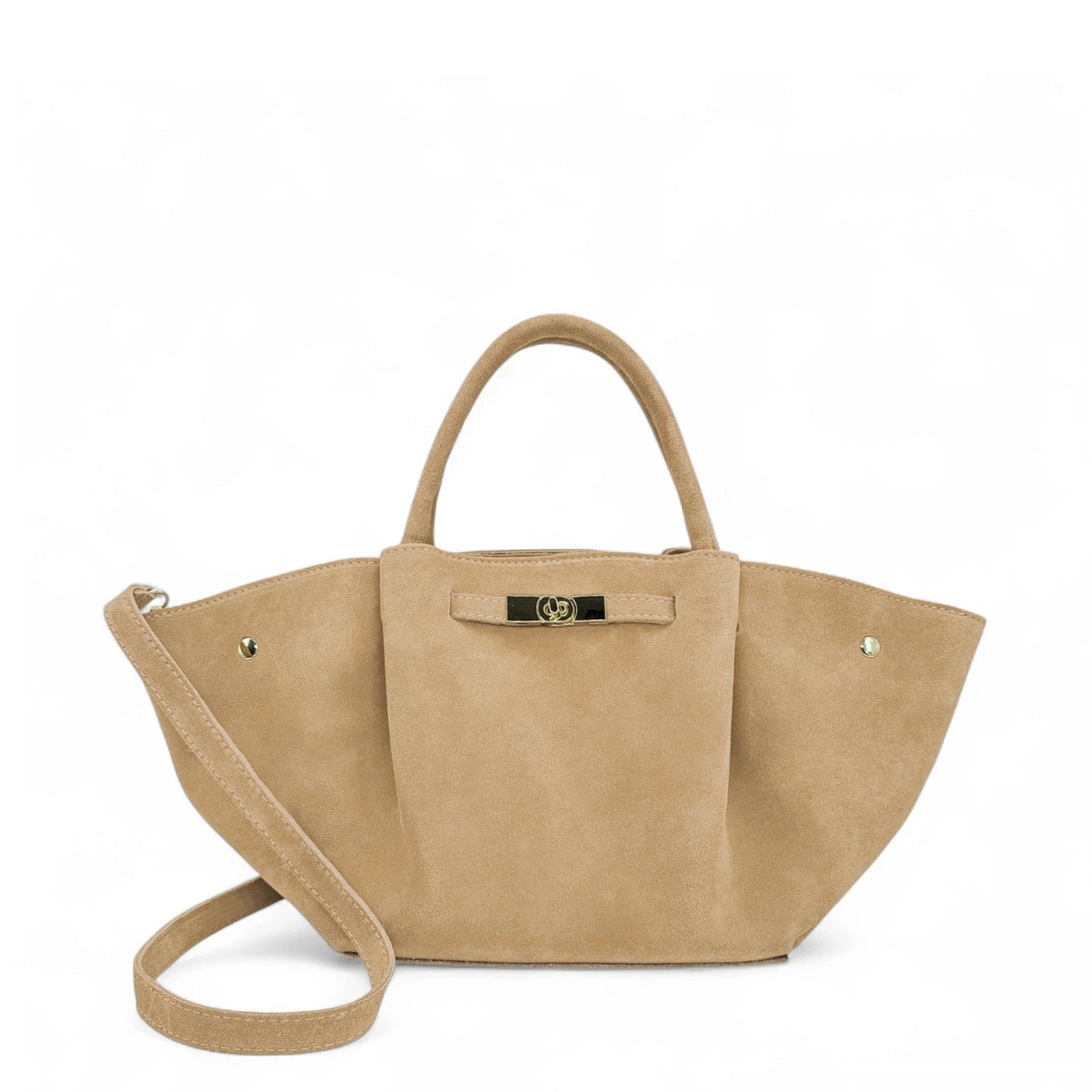 Sac cabas en daim CAPRI SUEDE Beige crème