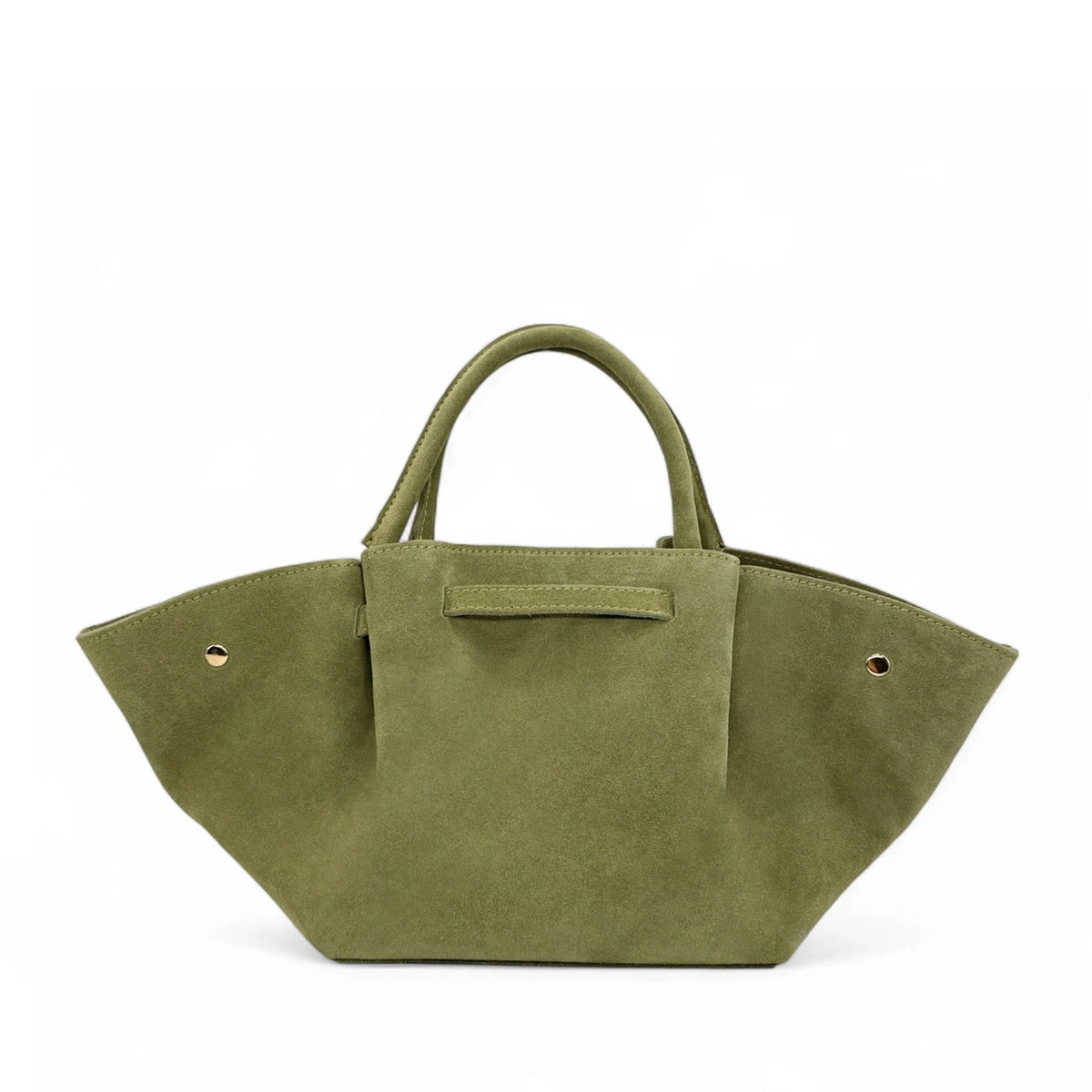 Shopper aus Wildleder CAPRI SUEDE Mandelgrün