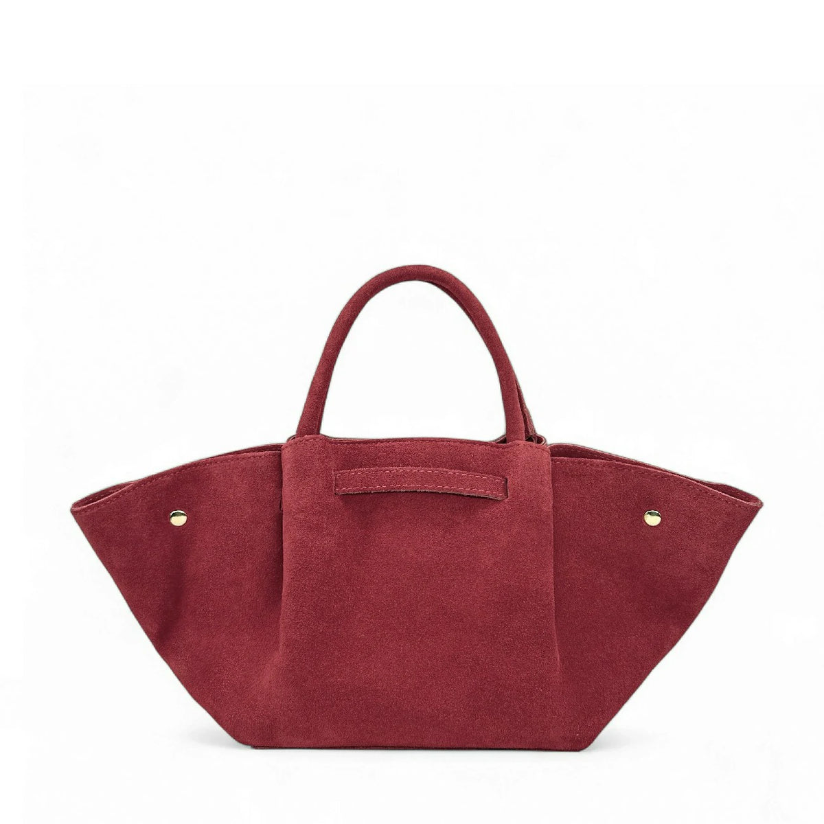 Shopper aus Wildleder CAPRI SUEDE Dunkelrot
