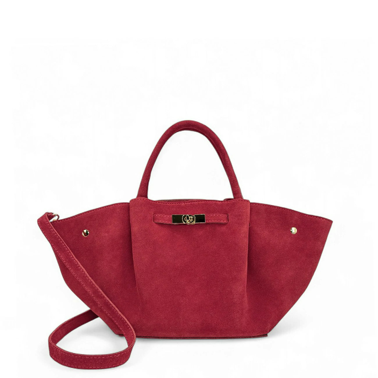 Sac cabas en daim CAPRI SUEDE Rouge foncé