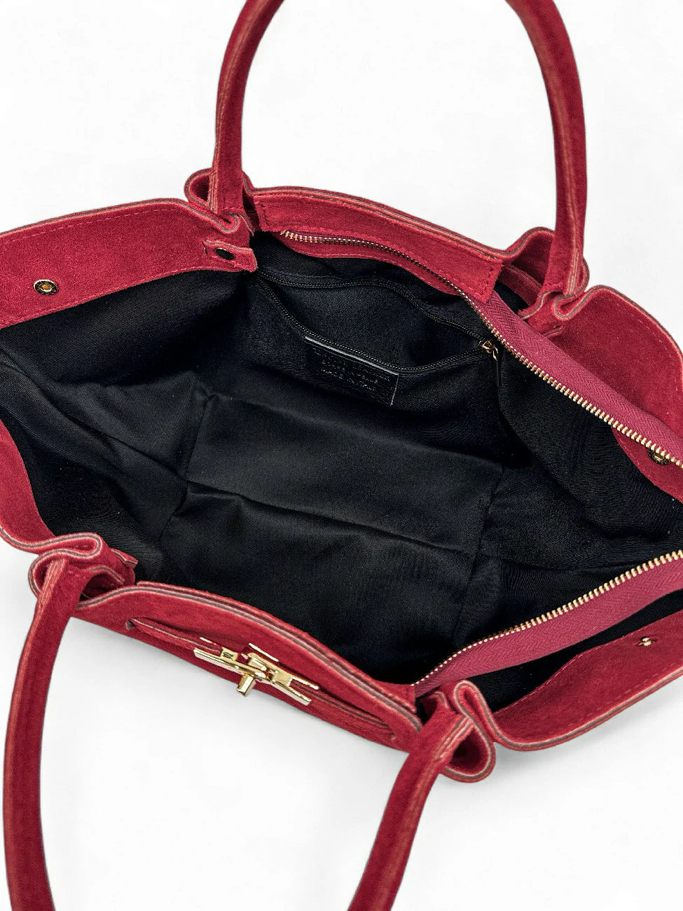 Shopper aus Wildleder CAPRI SUEDE Dunkelrot