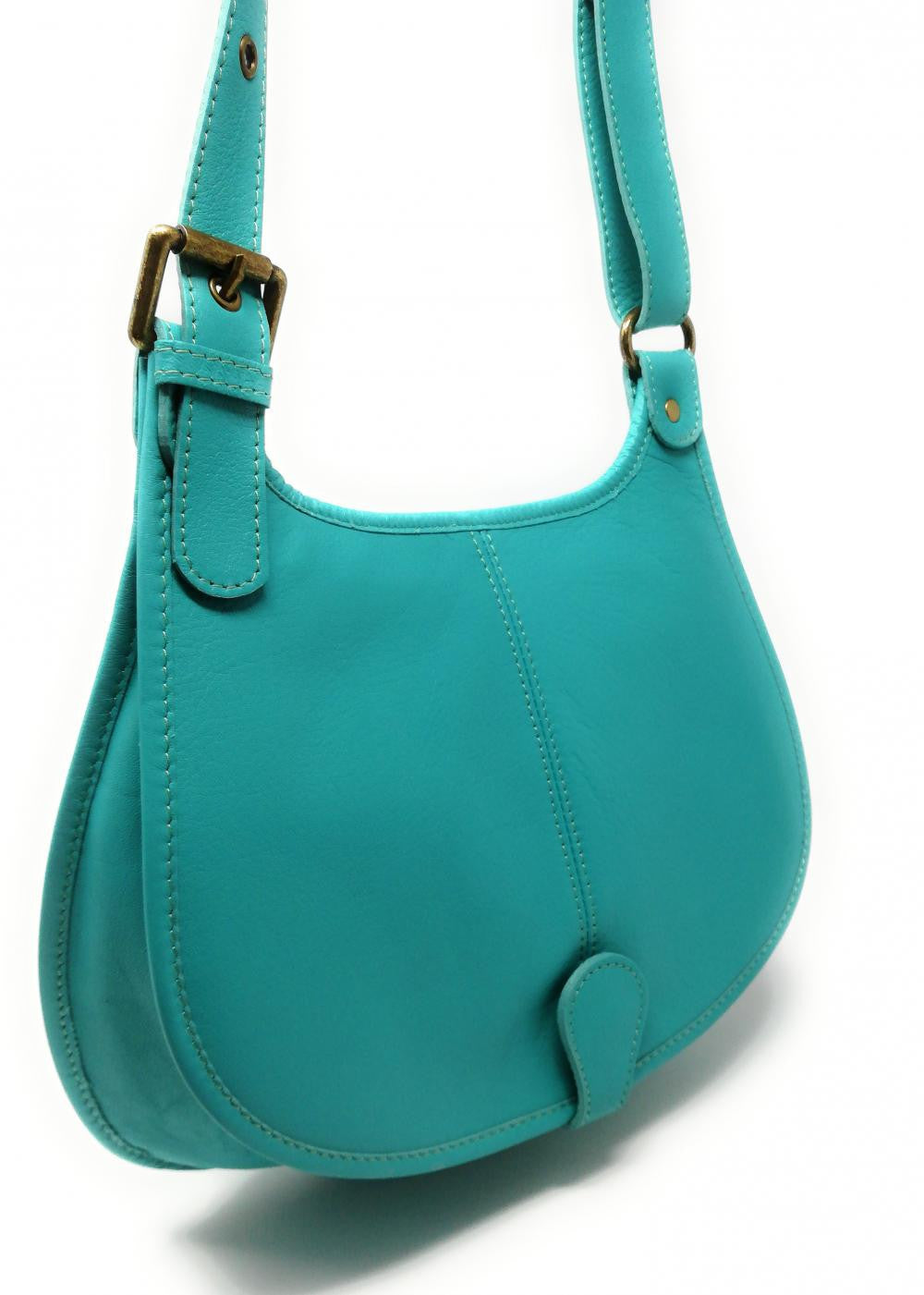 Sac besace cuir lisse CARTOUCHIERE Lagon