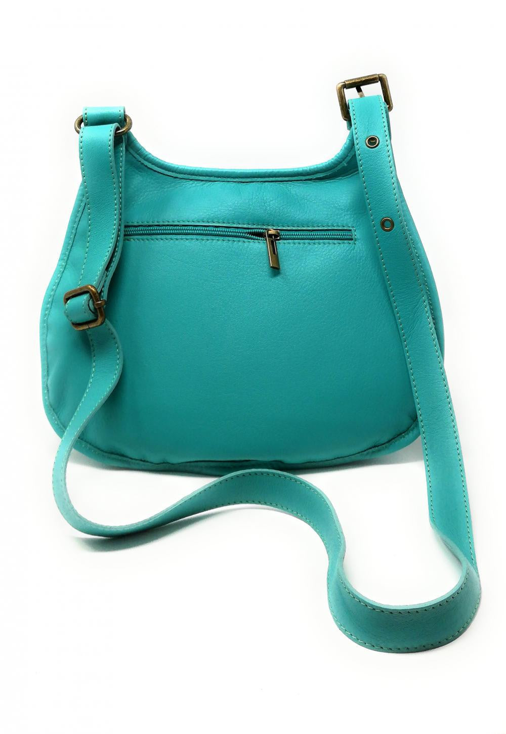 Sac besace cuir lisse CARTOUCHIERE Lagon