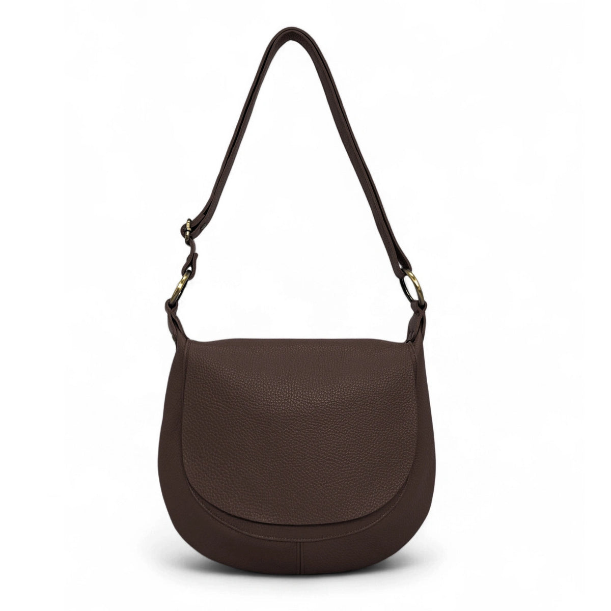 Bolso de hombro de cuero grano LITTLE CITIZEN Verde pastel