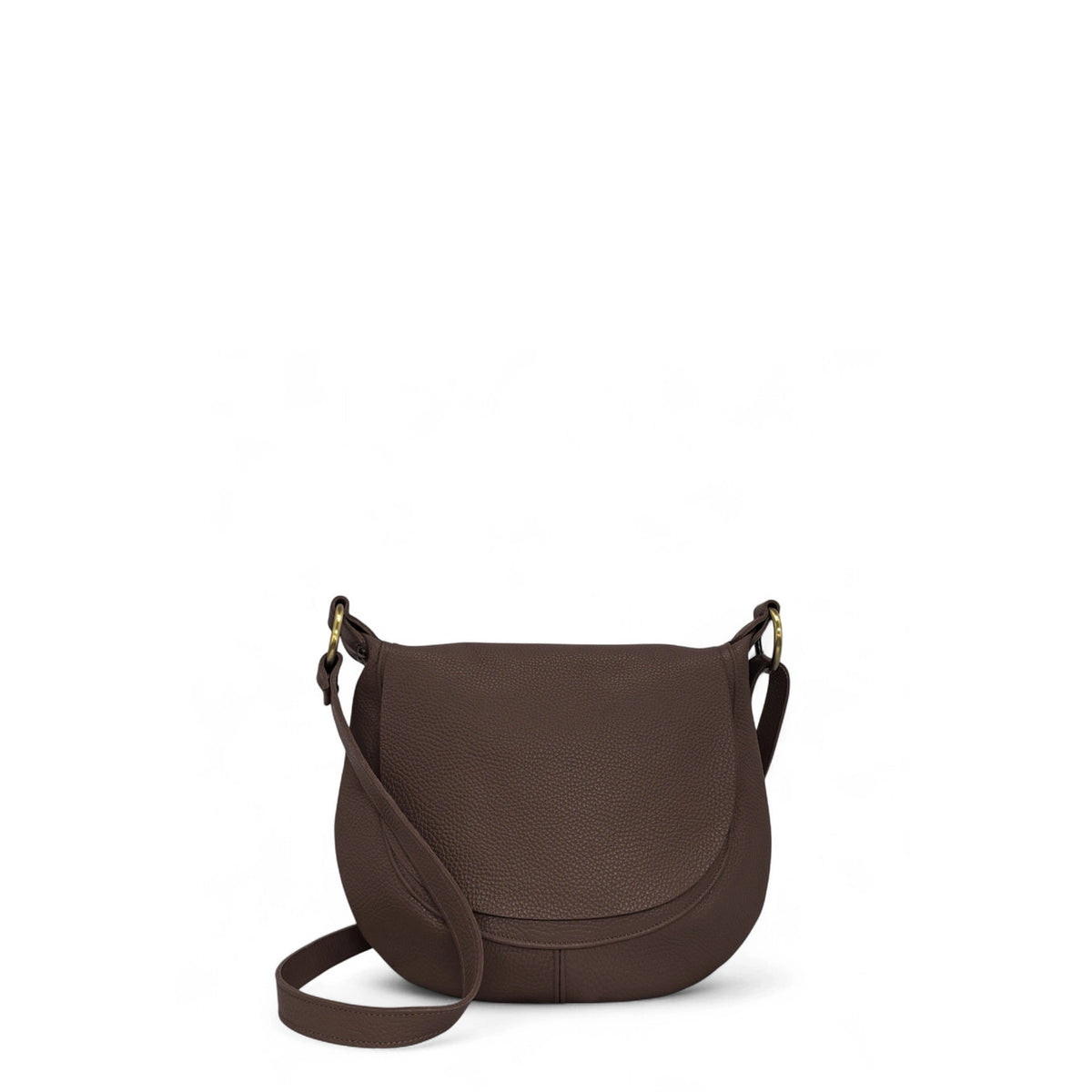 Bolso de hombro de cuero grano LITTLE CITIZEN Verde pastel
