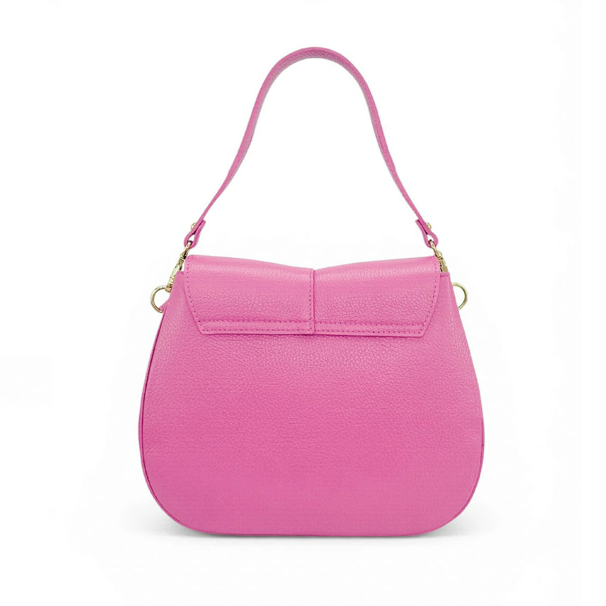 Handtasche aus genarbtem Leder LOUIE Rosa