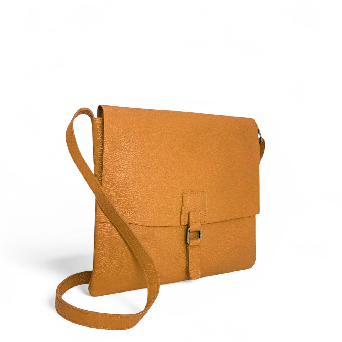 Bolso de hombro de cuero grano COQUETTE Camello