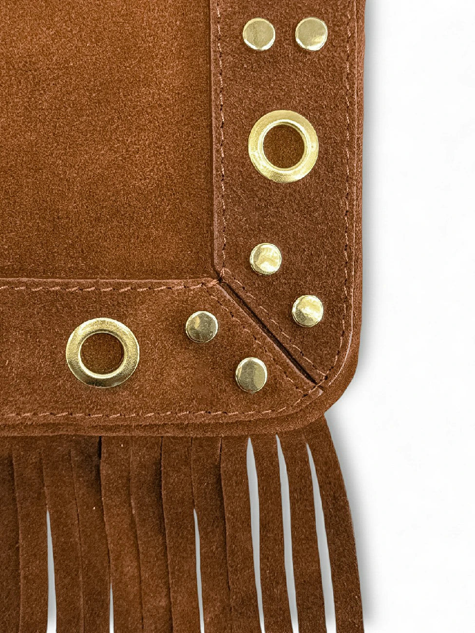 Kuriertasche aus Spaltleder YEPA Dunkelcamel