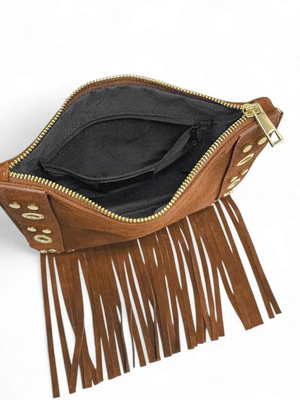 Kuriertasche aus Spaltleder YEPA Dunkelcamel