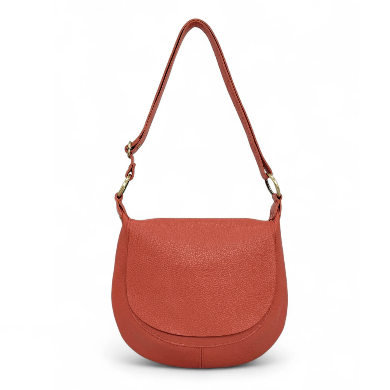 Borsa a tracolla in pelle metallica LITTLE CITIZEN Argento scuro