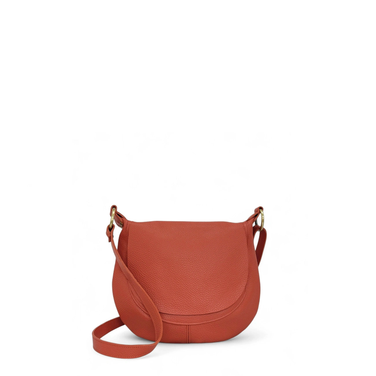 Borsa a tracolla in pelle metallica LITTLE CITIZEN Argento scuro