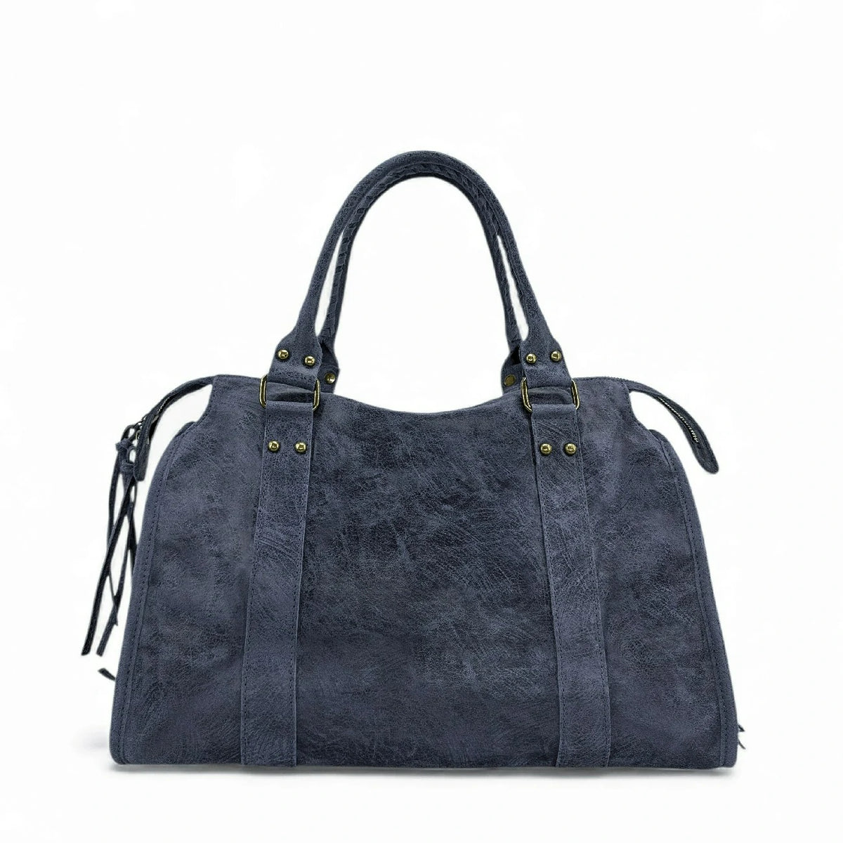 SANDSTORM brushed leather handbag, Navy blue