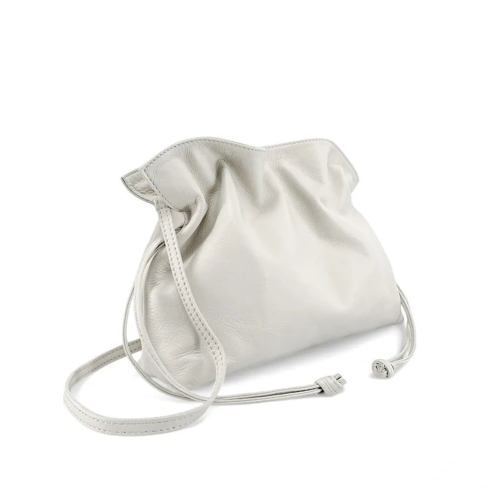 Sac bourse en cuir box calf SISSI Blanc