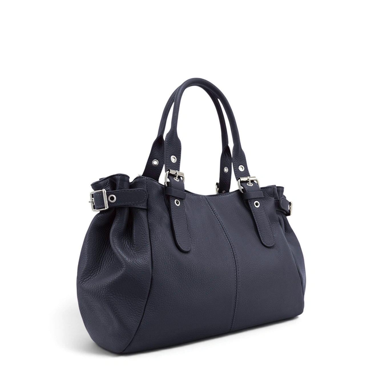 Sac bowling en cuir grainé NEW PRINCESS XL Bleu marine