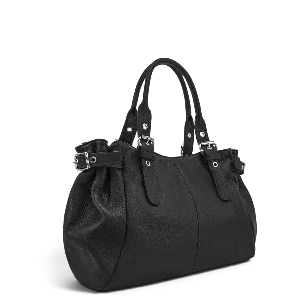 Sac bowling en cuir grainé NEW PRINCESS XL Noir