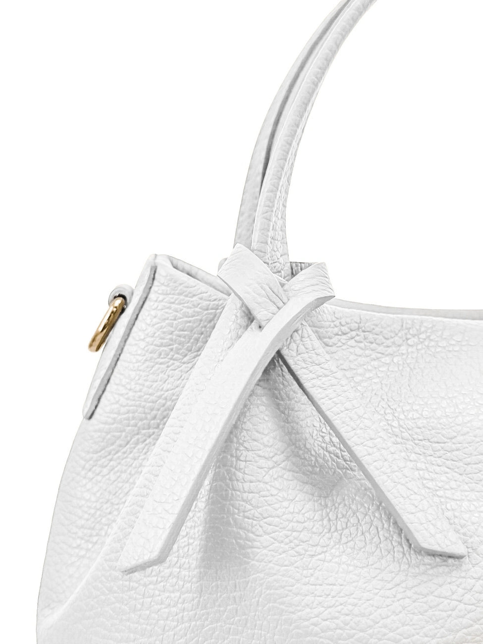 Bolso de mano de piel granulada BUBBLE Blanco