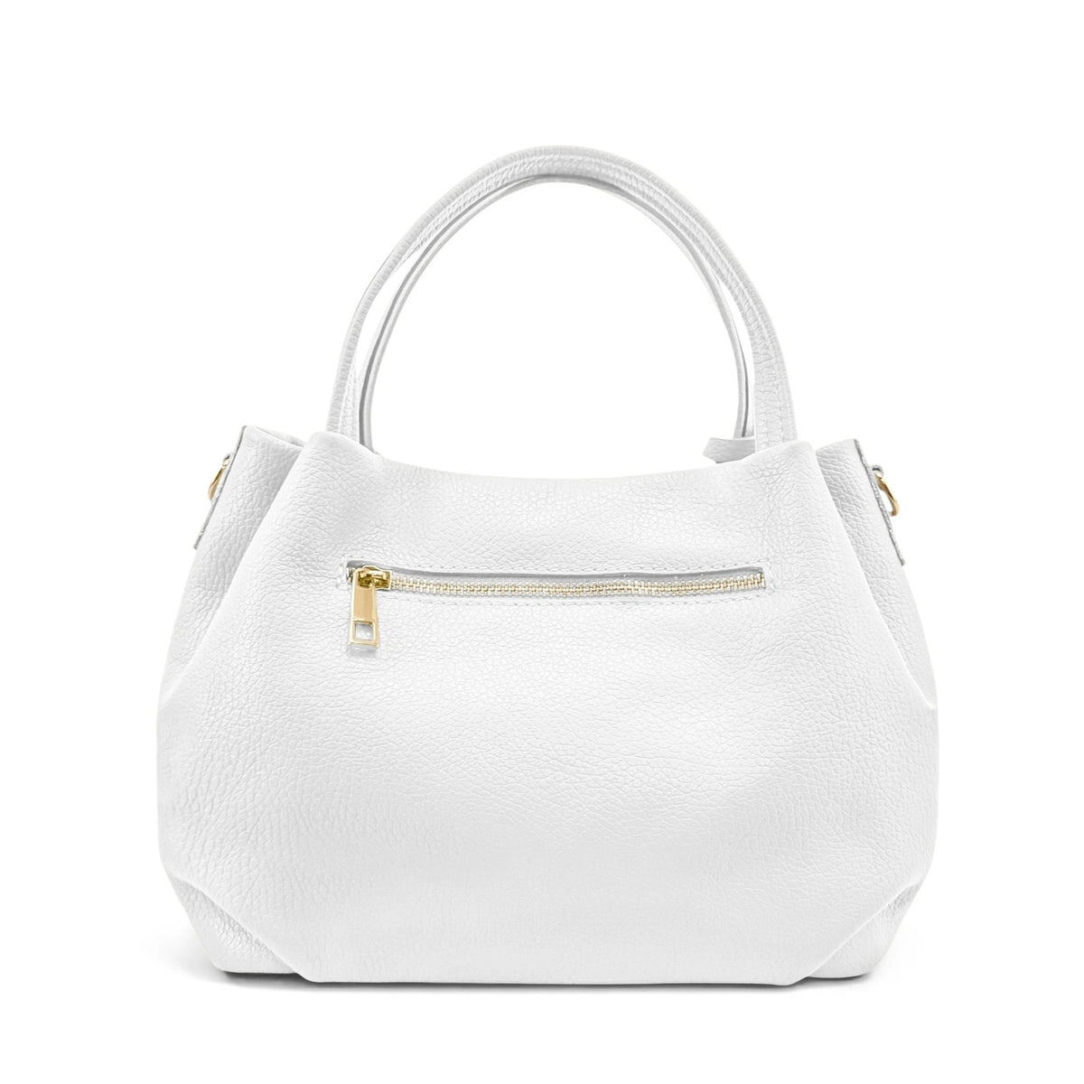Bolso de mano de piel granulada BUBBLE Blanco