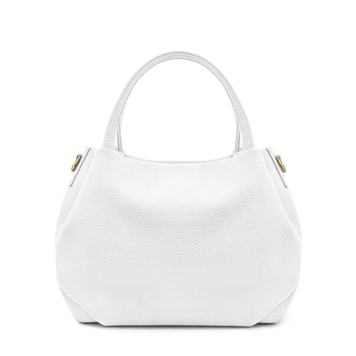 Bolso de mano de piel granulada BUBBLE Blanco