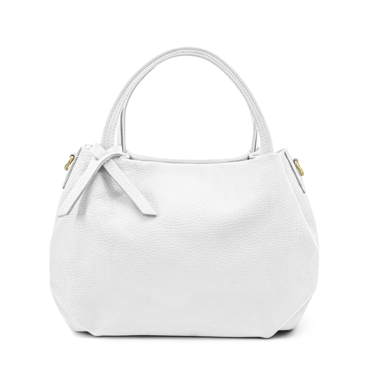 Bolso de mano de piel granulada BUBBLE Blanco