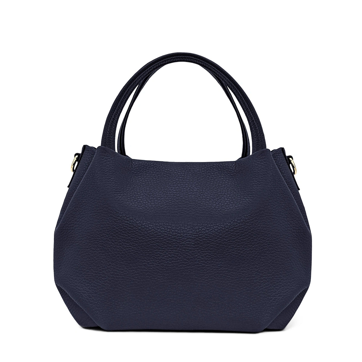 Bolso de mano de piel granulada BUBBLE Azul marino