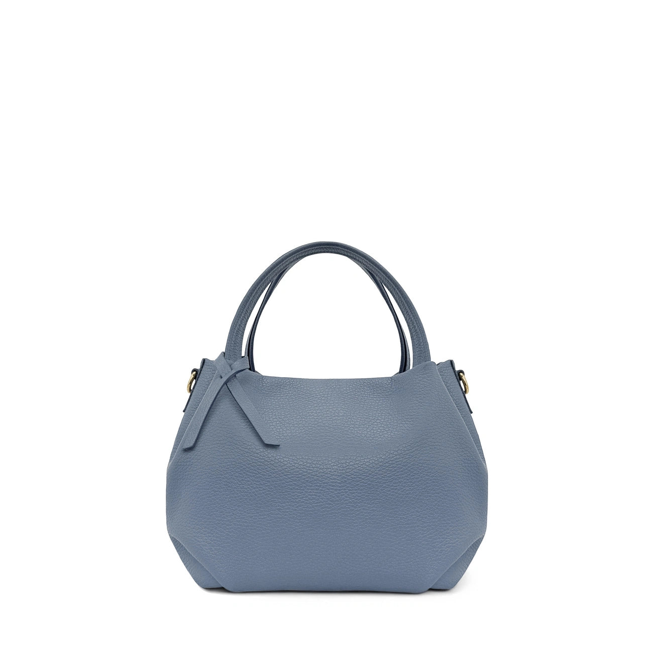 Sac à main en cuir grainé BUBBLE Bleu glacier