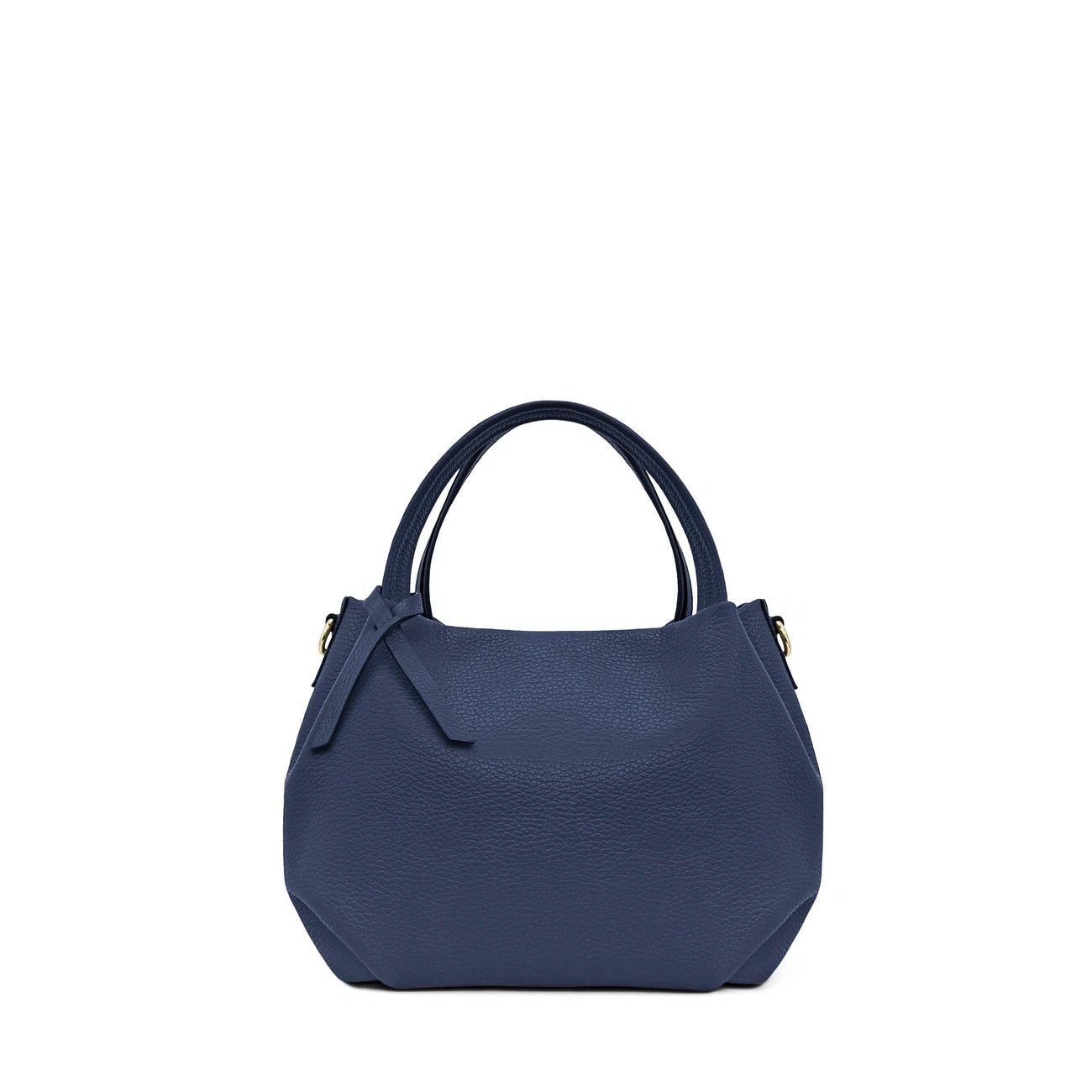 Sac à main en cuir grainé BUBBLE Bleu profond
