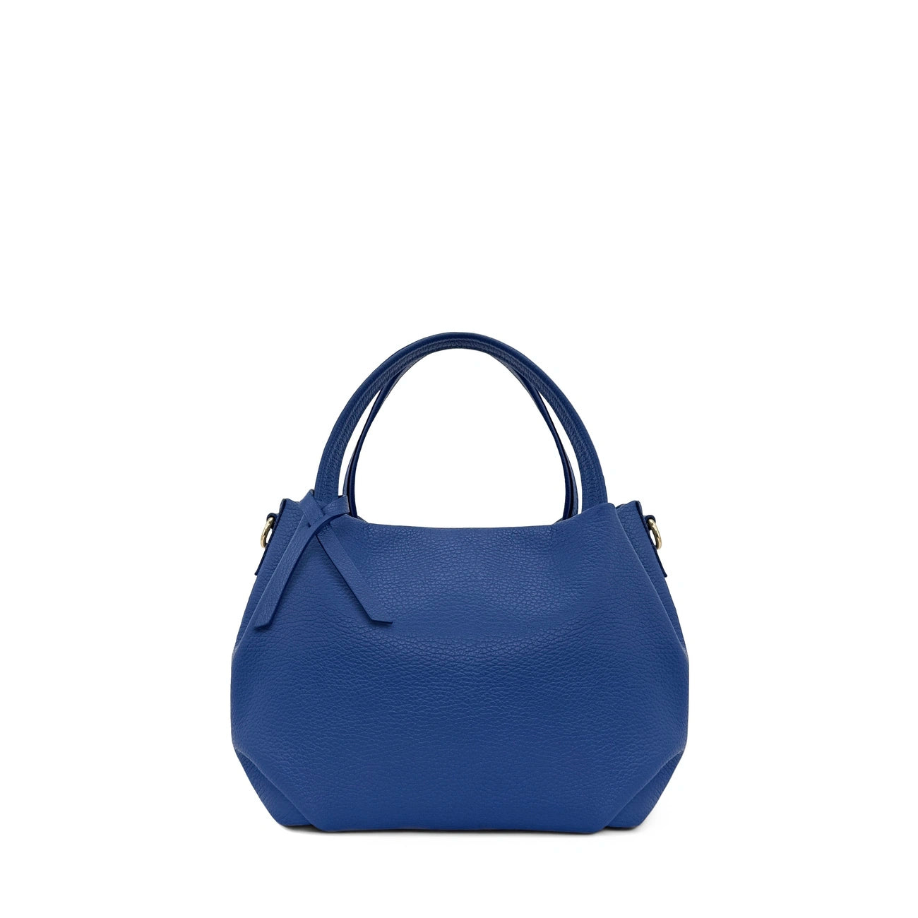 Sac à main en cuir grainé BUBBLE Bleu roi