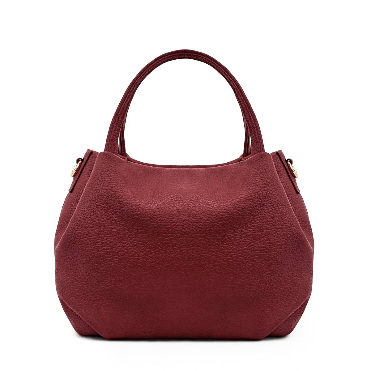 Borsa a mano in pelle martellata BUBBLE – Bordeaux