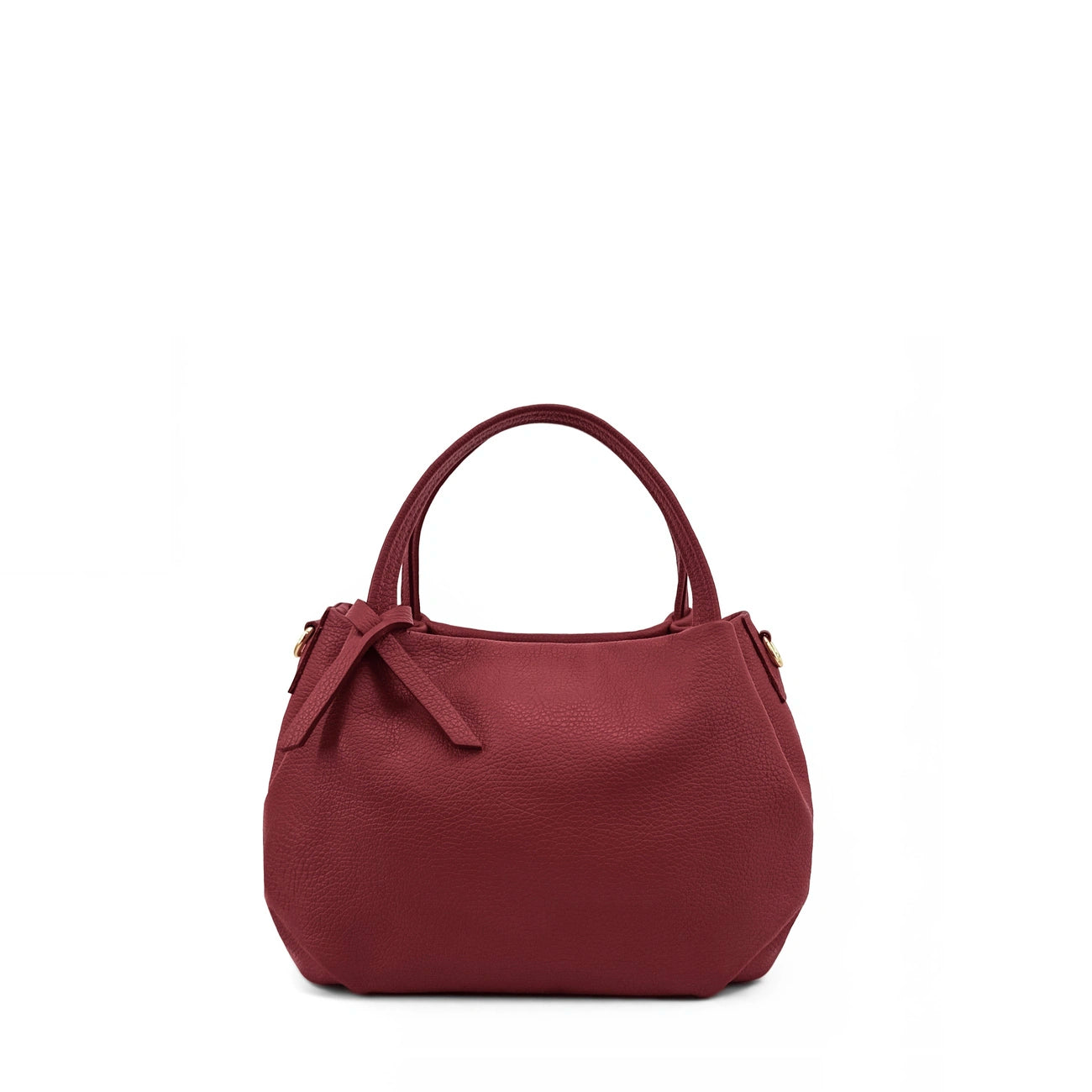 Borsa a mano in pelle martellata BUBBLE – Bordeaux