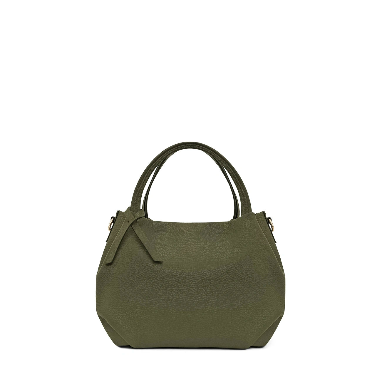 Borsa main in pelle a grana BUBBLE Cachi