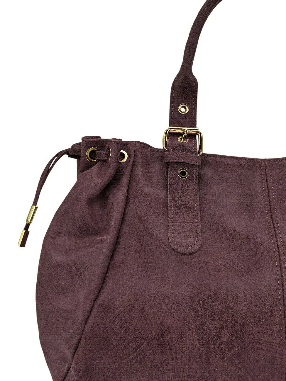 Bowlingtasche aus gebürstetem Leder PRINCESSE BROSSEE XL Bordeaux