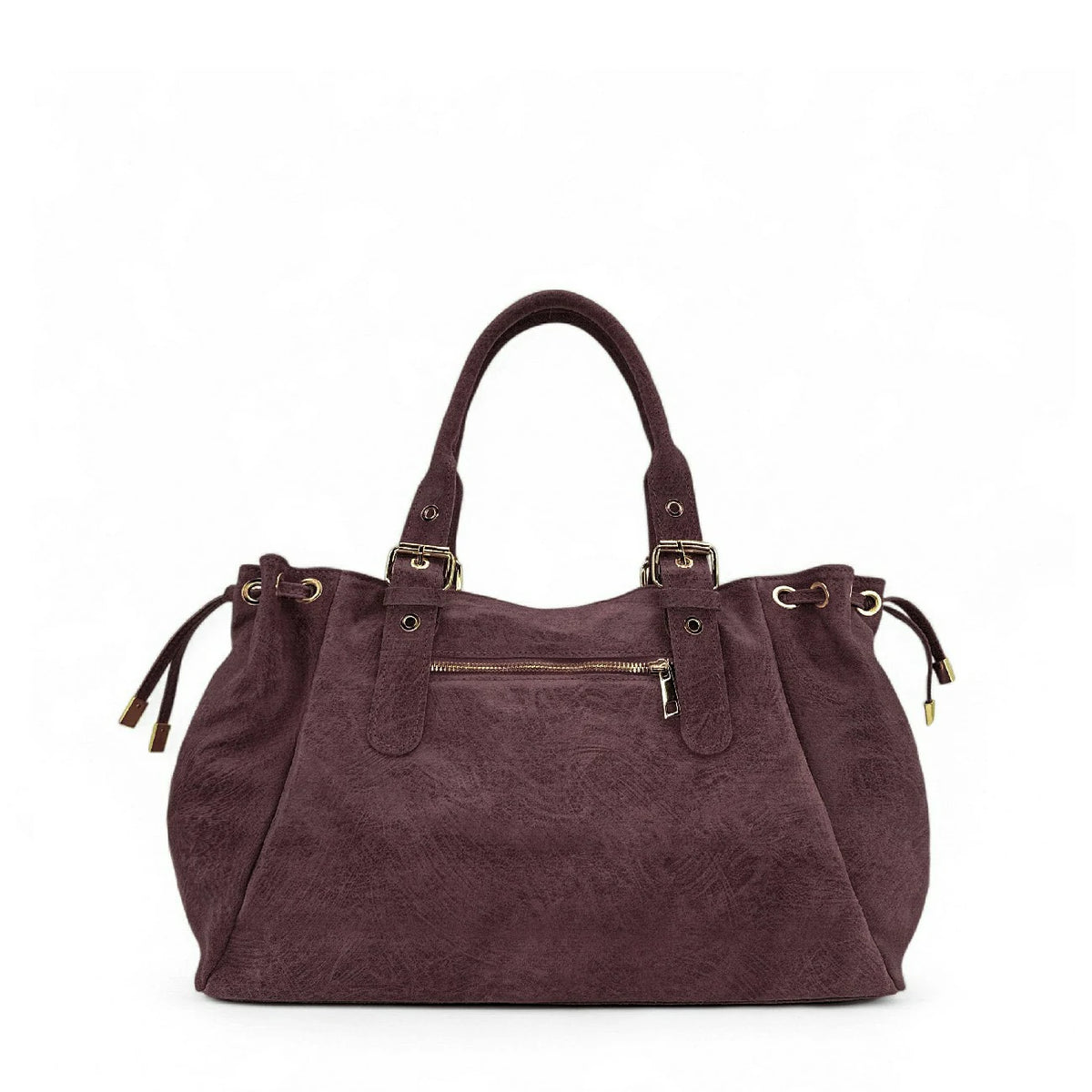 Bowlingtasche aus gebürstetem Leder PRINCESSE BROSSEE XL Bordeaux