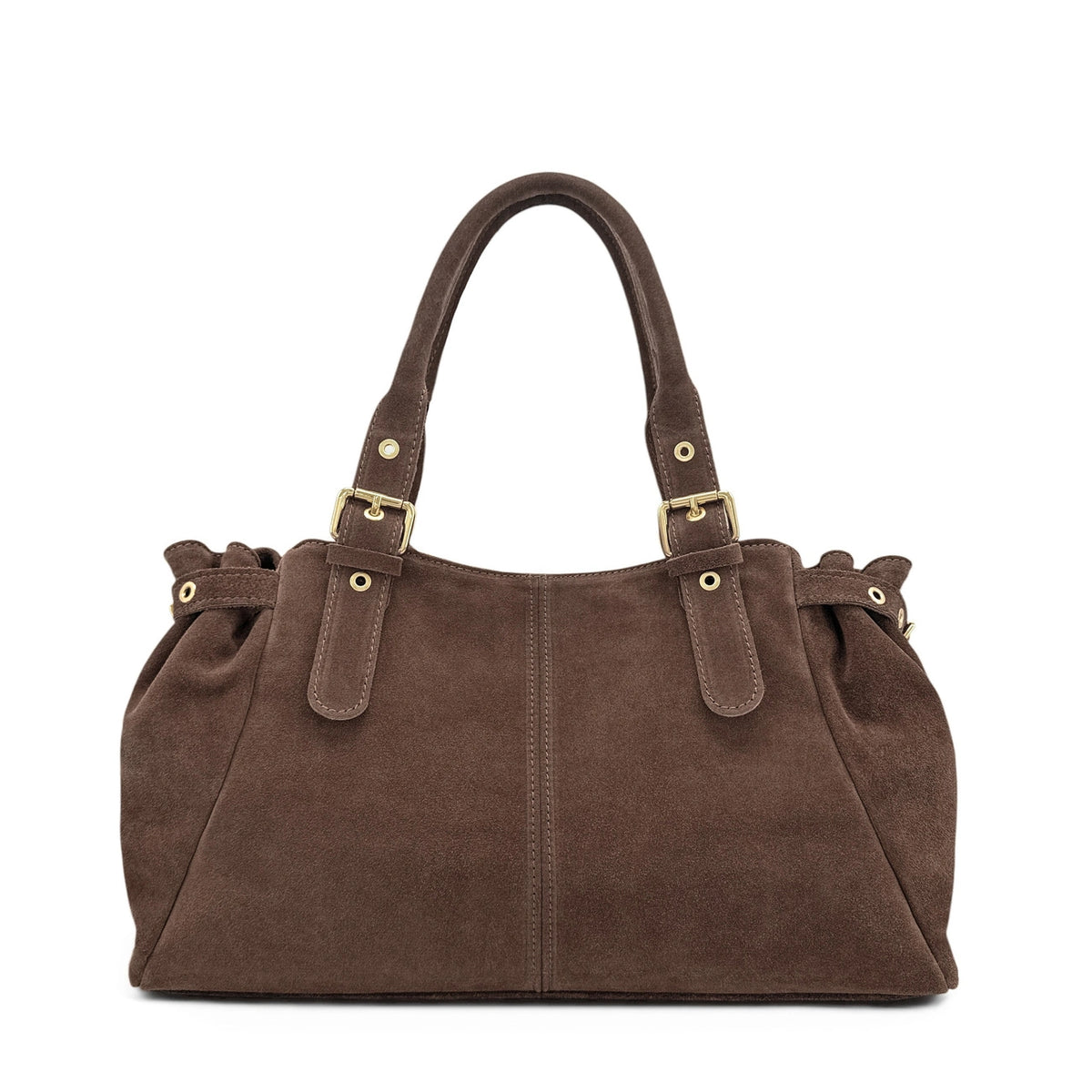 Sac bowling en daim NEW PRINCESS SUEDE XL Marron café