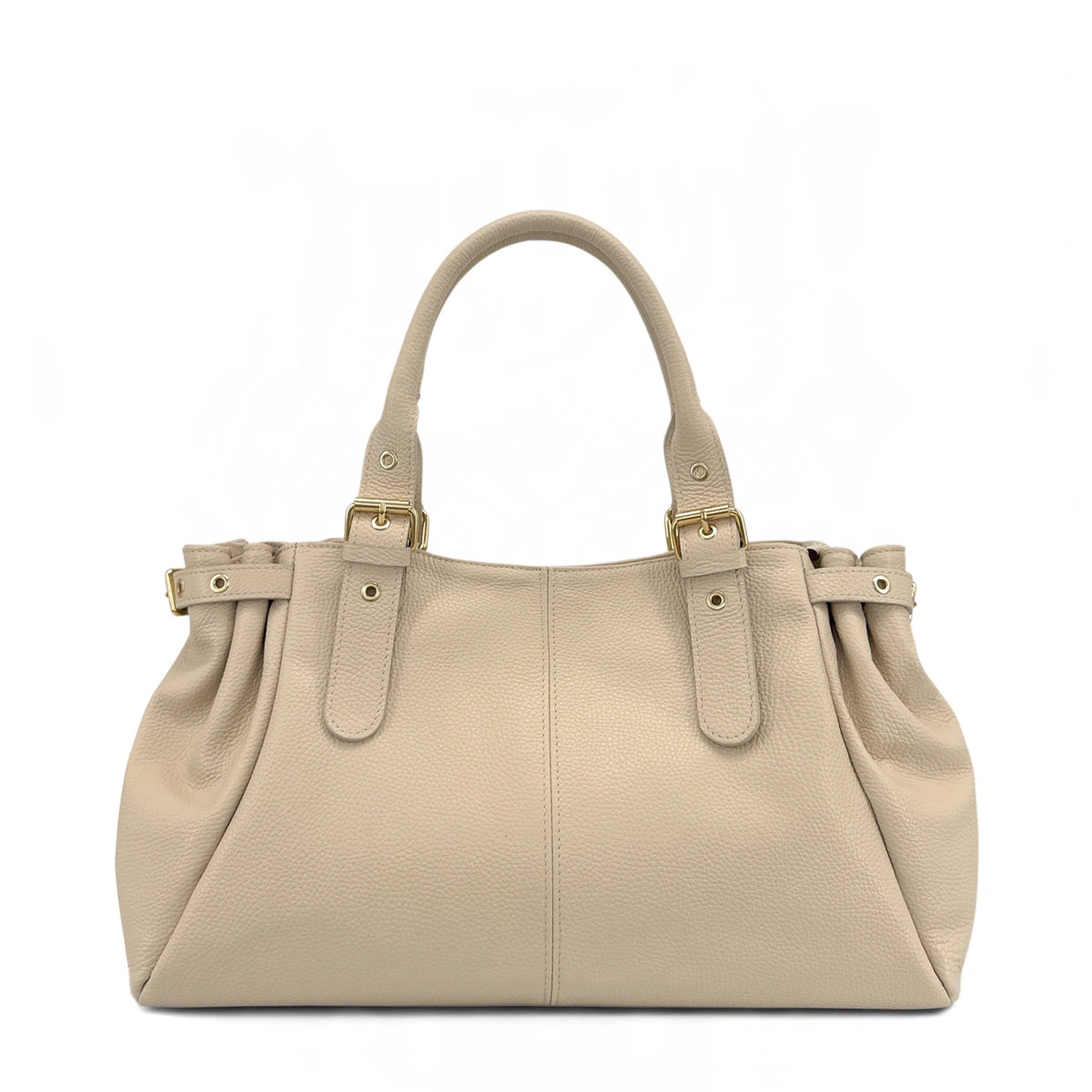 Borsa bowling in pelle martellata PRINCESSE XL Verde kaki