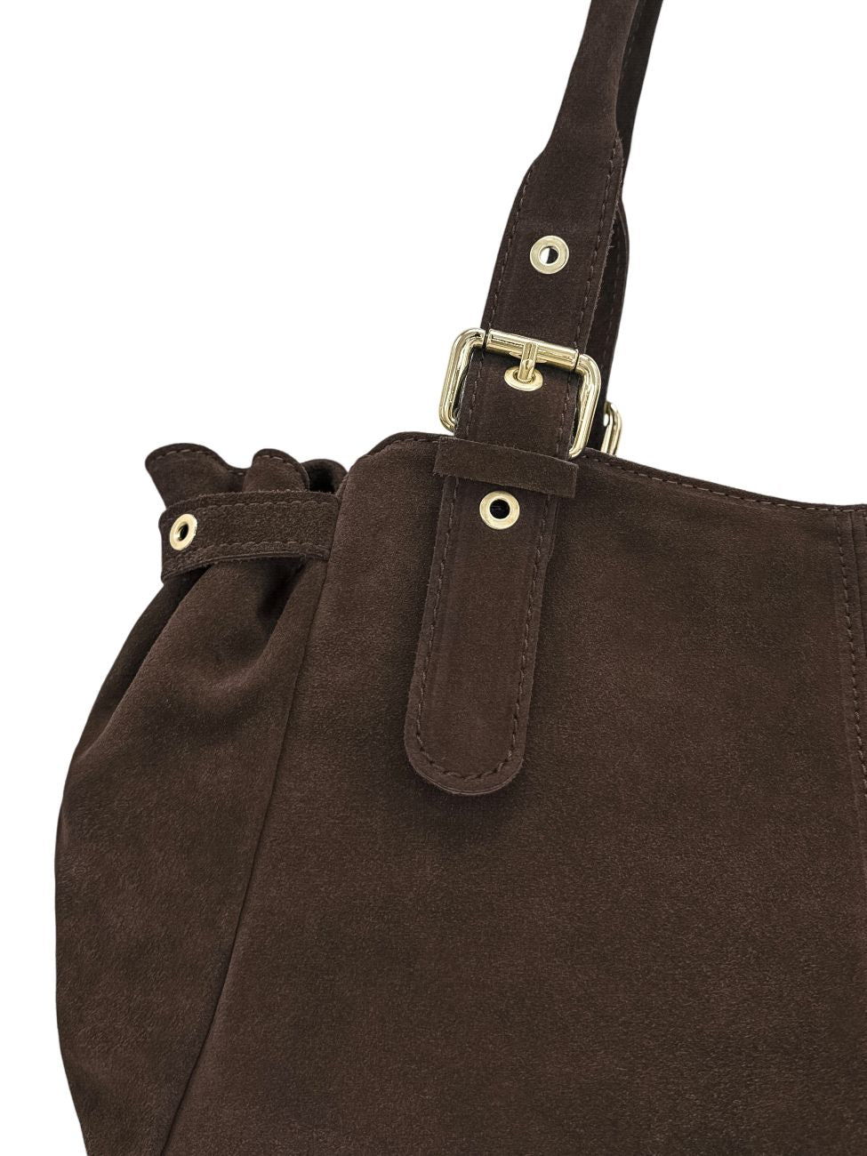Bolso bowling de ante New PRINCESS SUEDE XL Chocolate