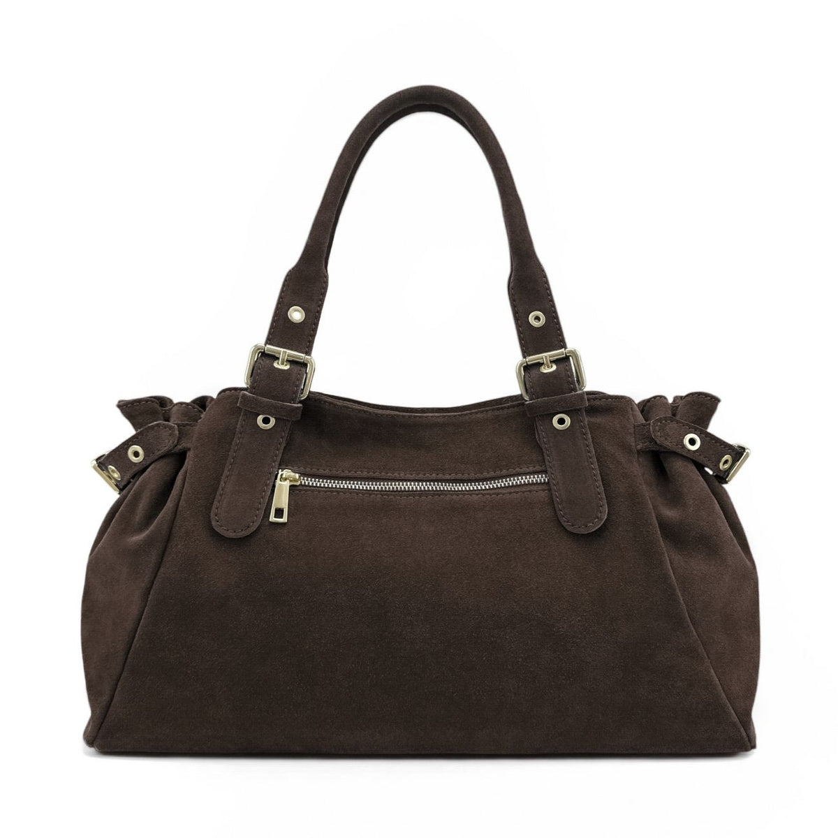 Bolso bowling de ante New PRINCESS SUEDE XL Chocolate